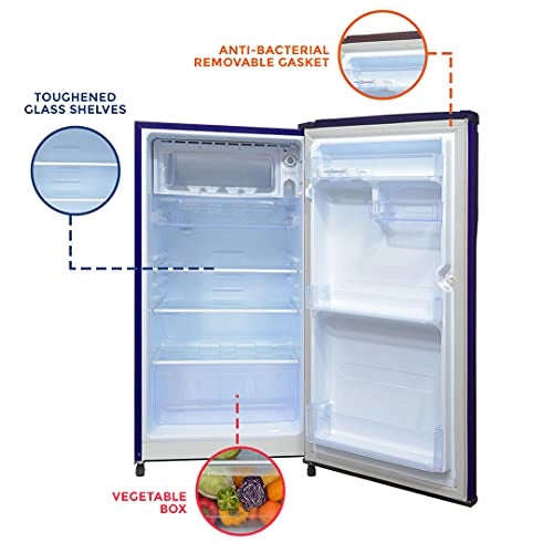 GEM 100 L 1 Star Direct-Cool Single Door Refrigerator (GRDN-120DGWC, Dark Grey)