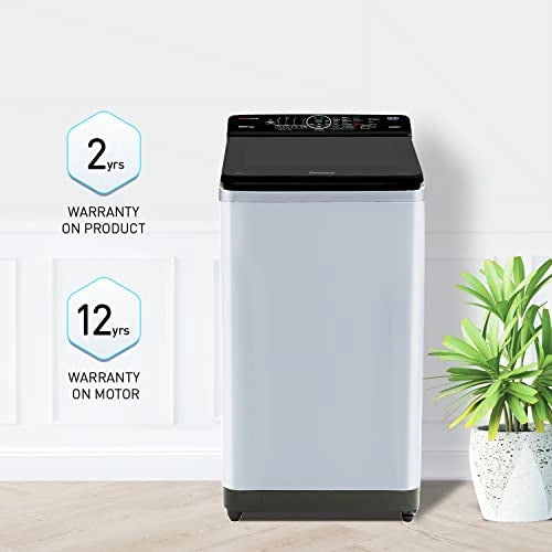 Panasonic 7.5 Kg Wifi Built-In Heater Fully-Automatic Top Load Smart Washing Machine (NA-F75V10LRB, Alexa Compatible)