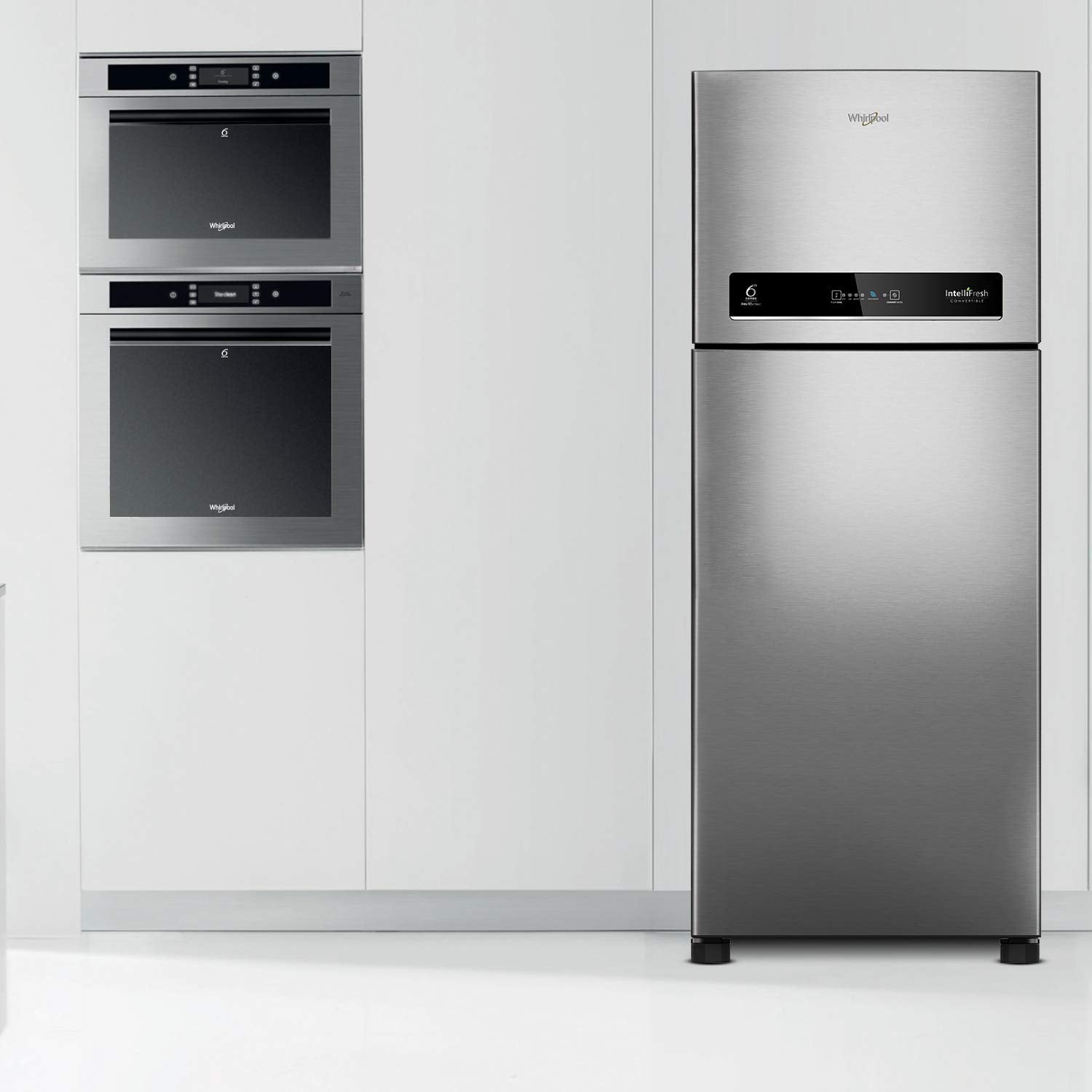 Whirlpool 340 L 3 Star Inverter Frost-Free Double Door Refrigerator (INTELLIFRESH INV CNV 355 3S, German Steel, Convertible, 2022 Model)