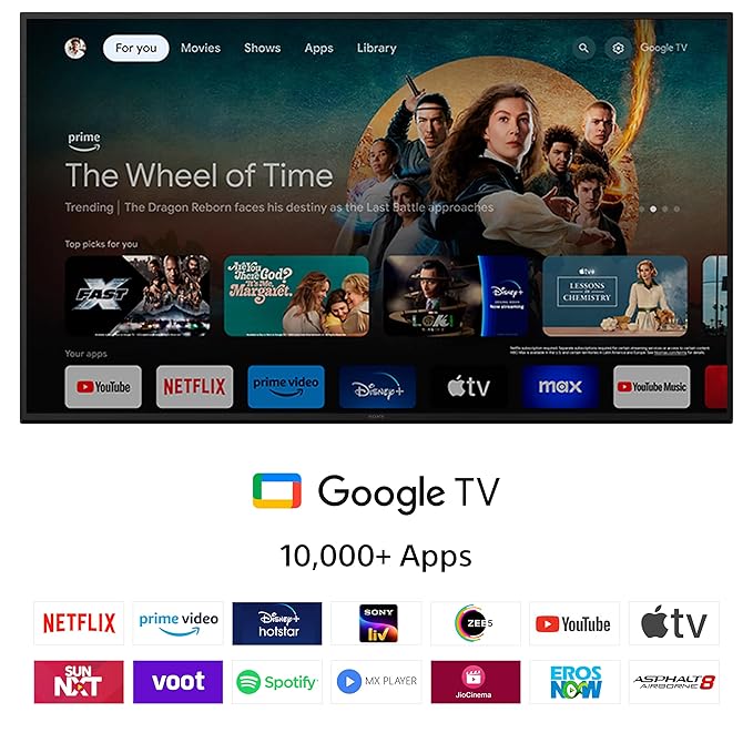 Sony BRAVIA 5 Series 75 4K Ultra HD AI Smart Mini LED Google TV K-XR55A 189cm