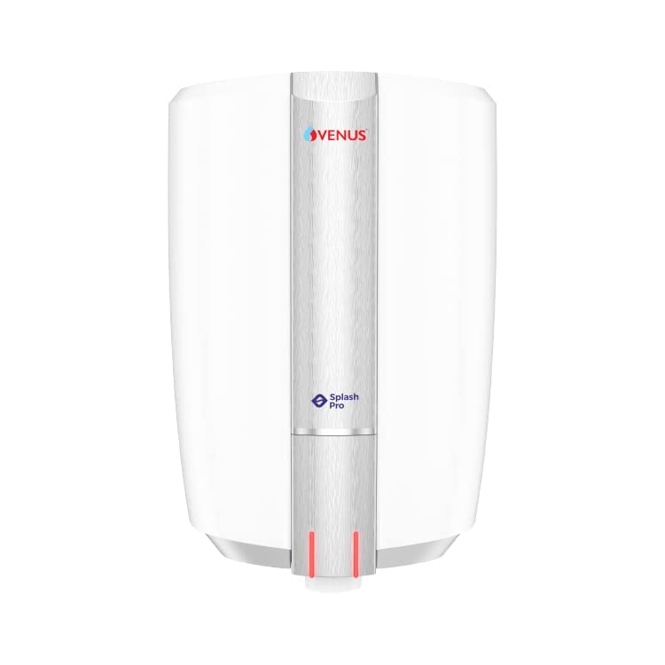 Venus Splash Pro Storage Water Heater (15 litre, White/Graphite Silver)