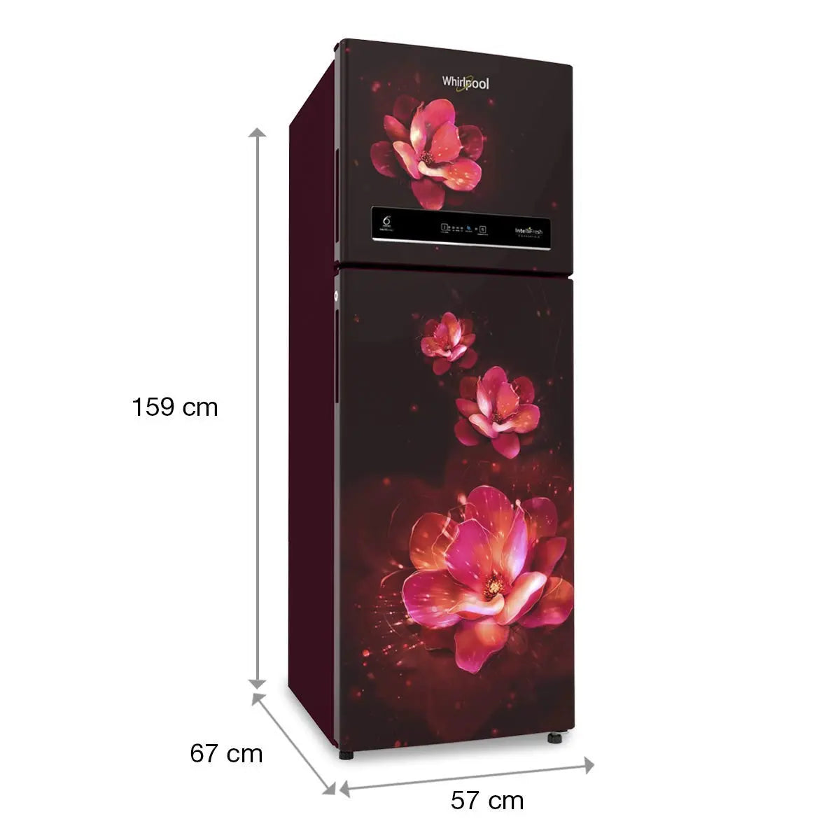 Whirlpool 265 L 3 Star Inverter Frost-Free Double Door Refrigerator (INTELLIFRESH INV CNV 278 3S, Wine Flume, Convertible)