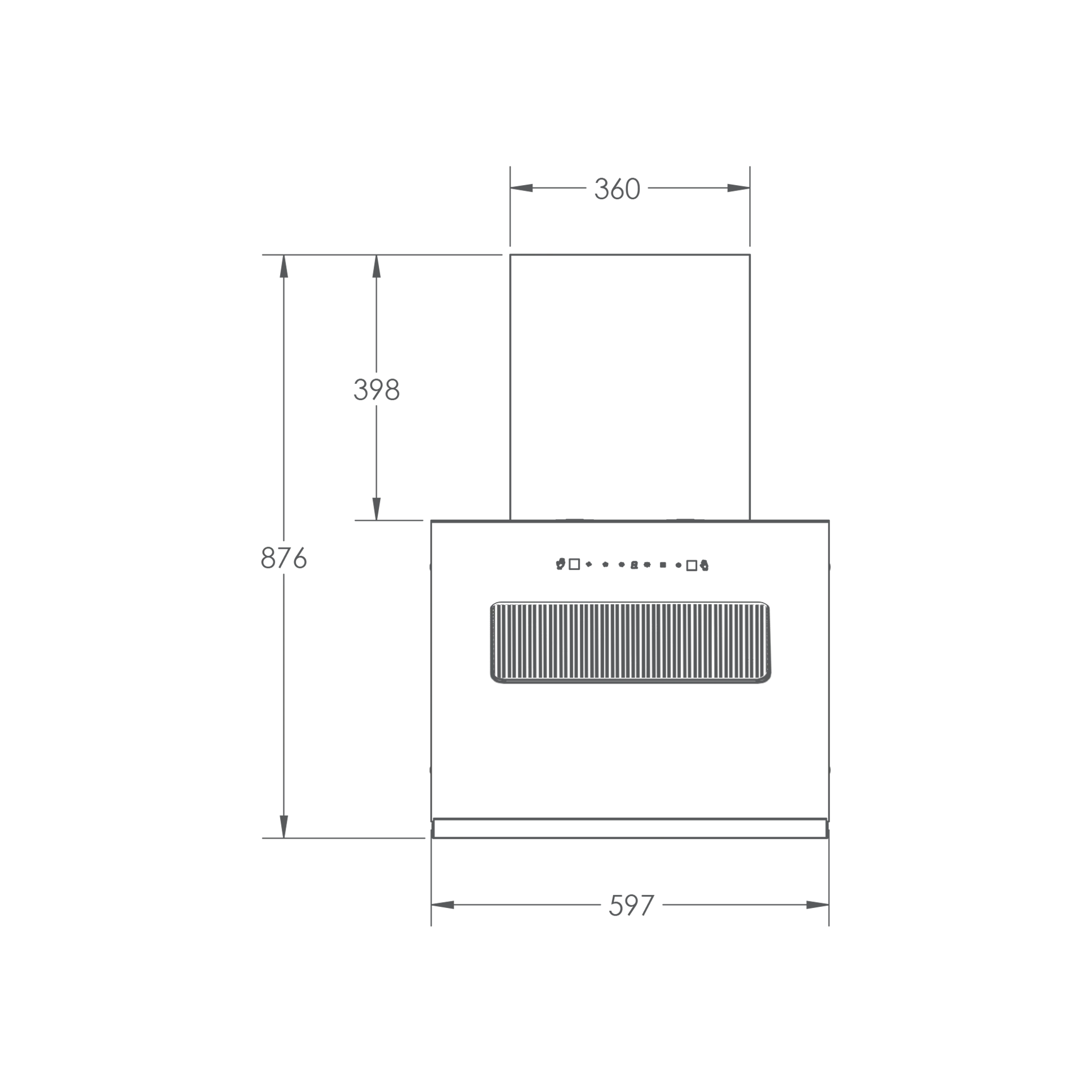Kaff LINNEA RG 60 DC- BLDC Motor Kitchen Chimney - Efficient and Stylish