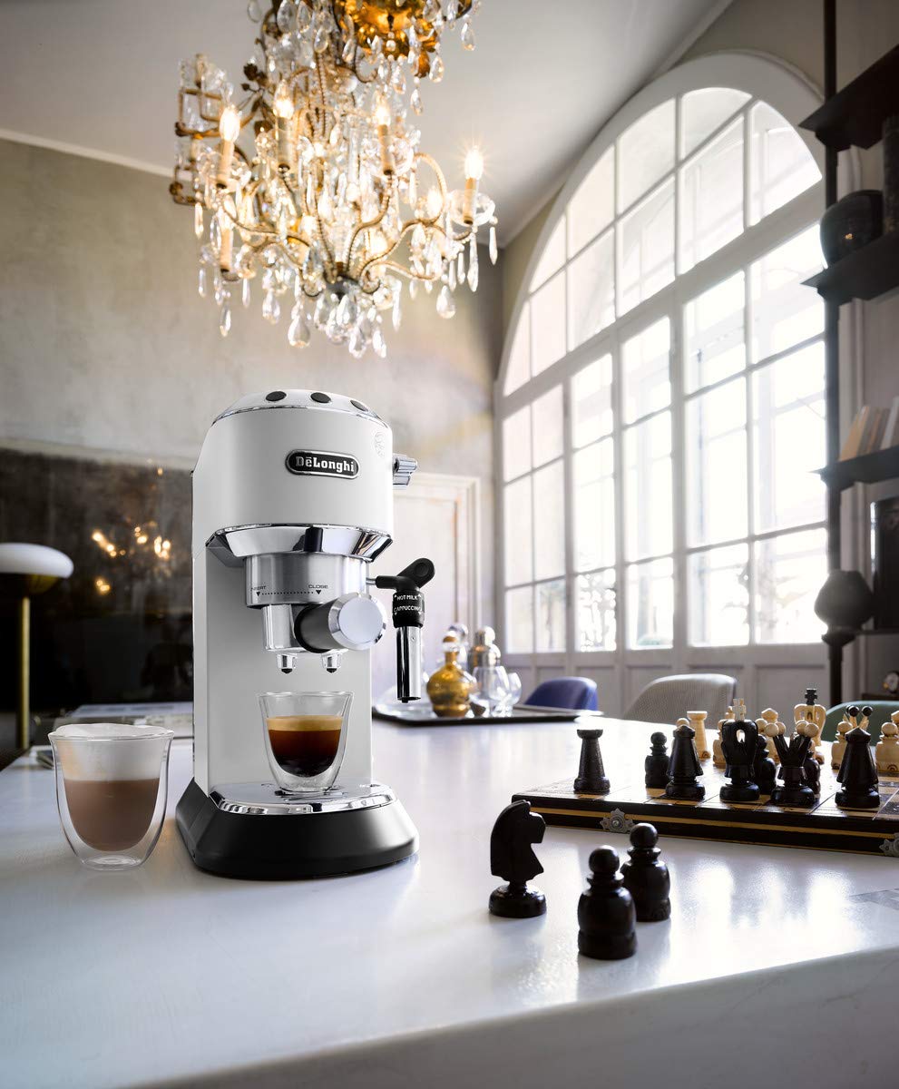 DeLonghi EC685.W 1350-Watt Espresso Coffee Machine (White)