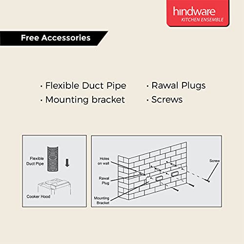 Hindware Alexio Autoclean 60cm 1200 m³/hr (Black)