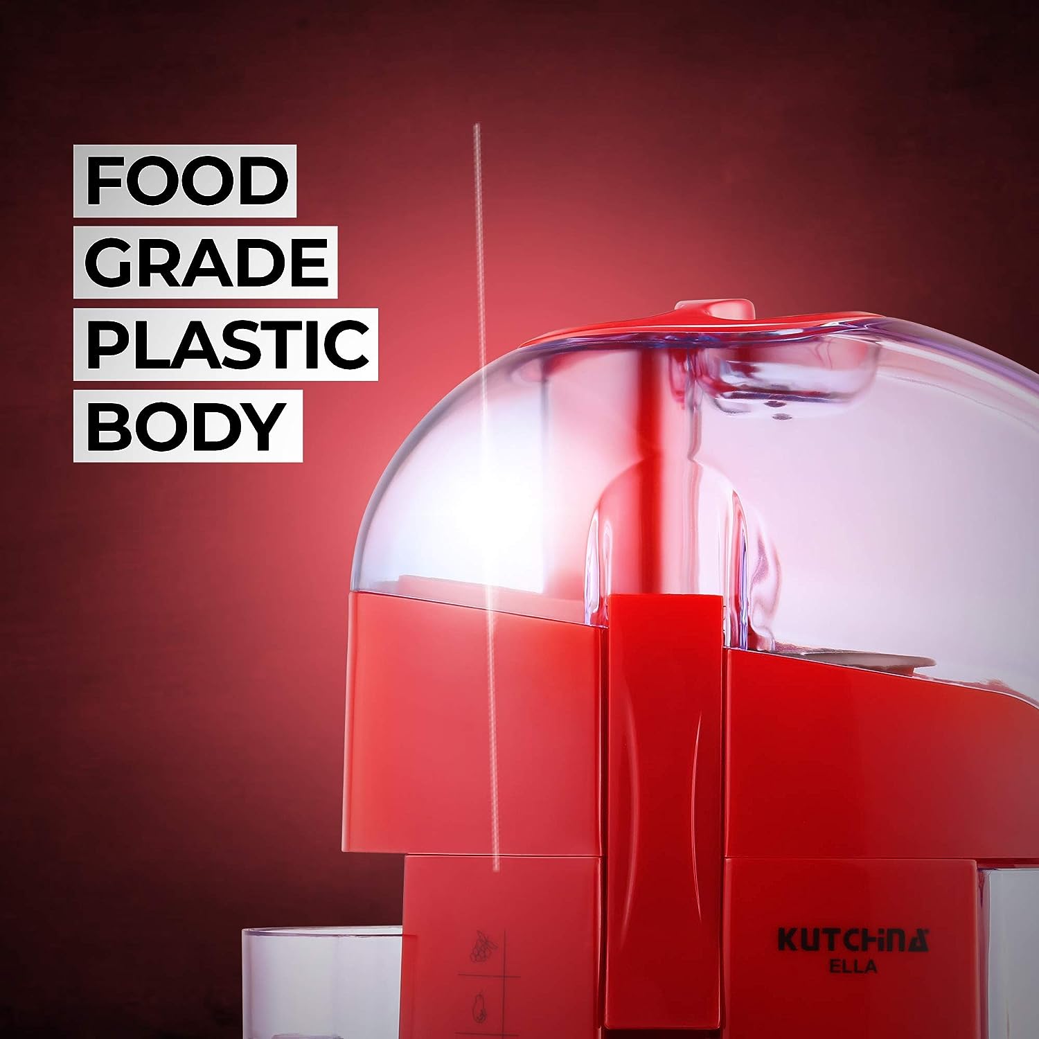 KUTCHINA 450 Watt Ella Juicer Red