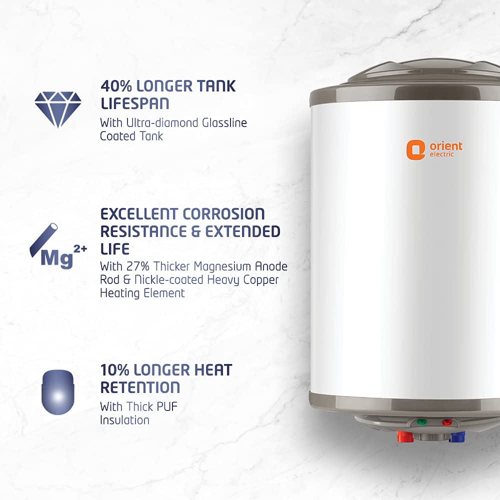 Orient Electric Zesto 25L Water Heater-BEE 5 Star