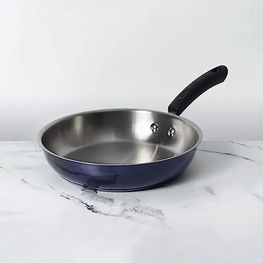 Meyer Centennial Stainless Steel Fry Pan Induction Base 70637 22cm Blue Diamond