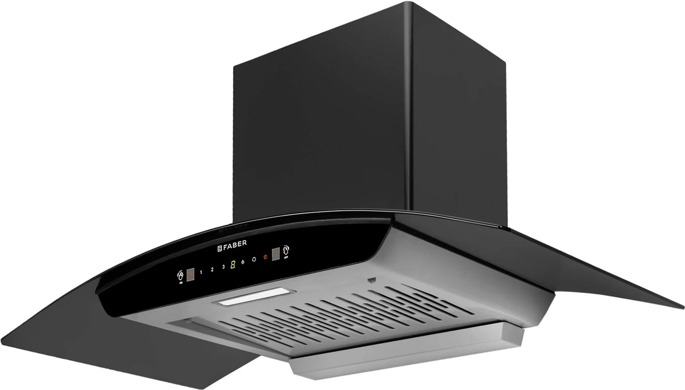 Faber HOOD SUNNY RC IN HC SC FL LG 90 Auto Clean Wall Mount LIGHT GREY 1200 CMH Chimney