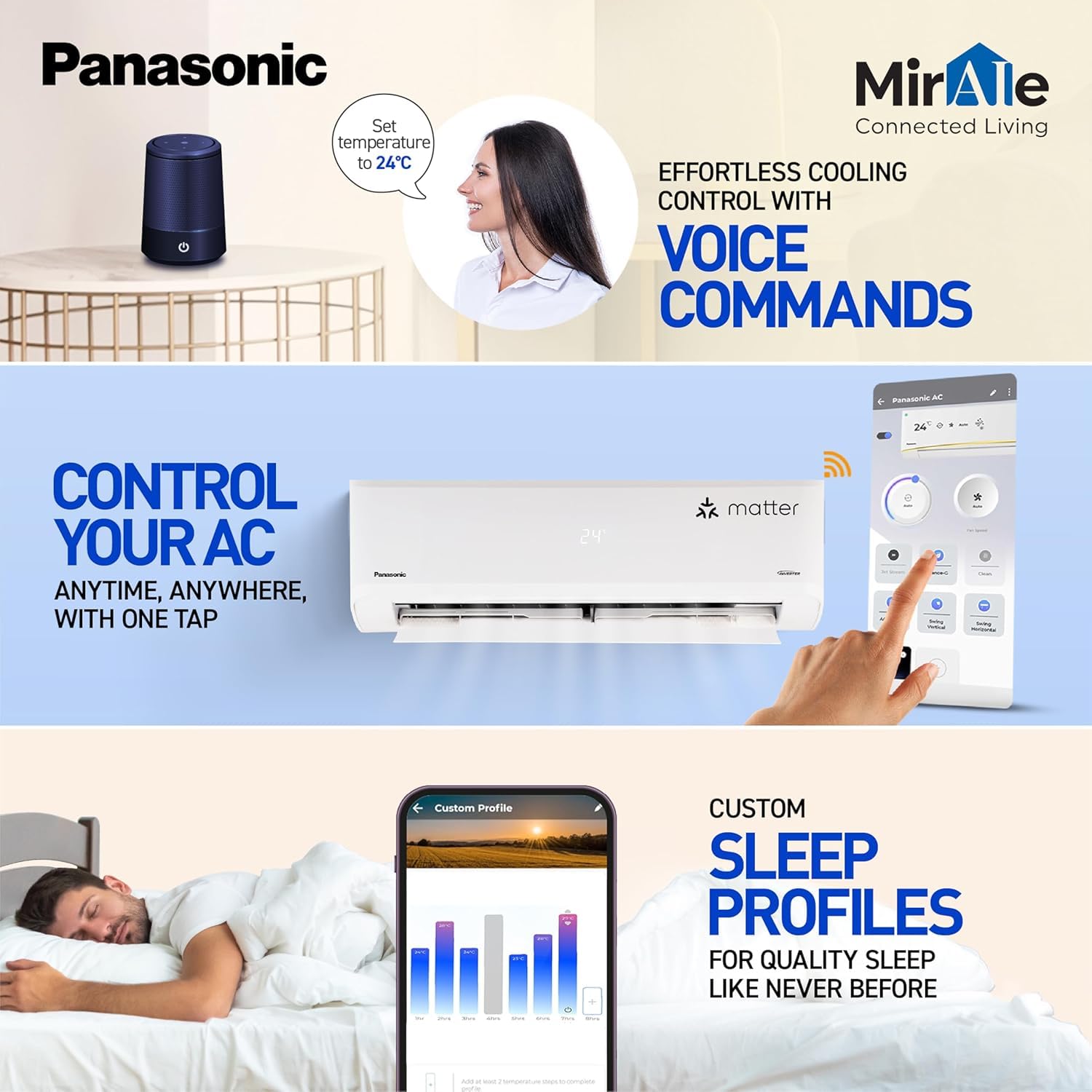 Panasonic EU 7-in-1 1.5T CS/CU-EU18BKY3XFM Convertible Air Conditioner