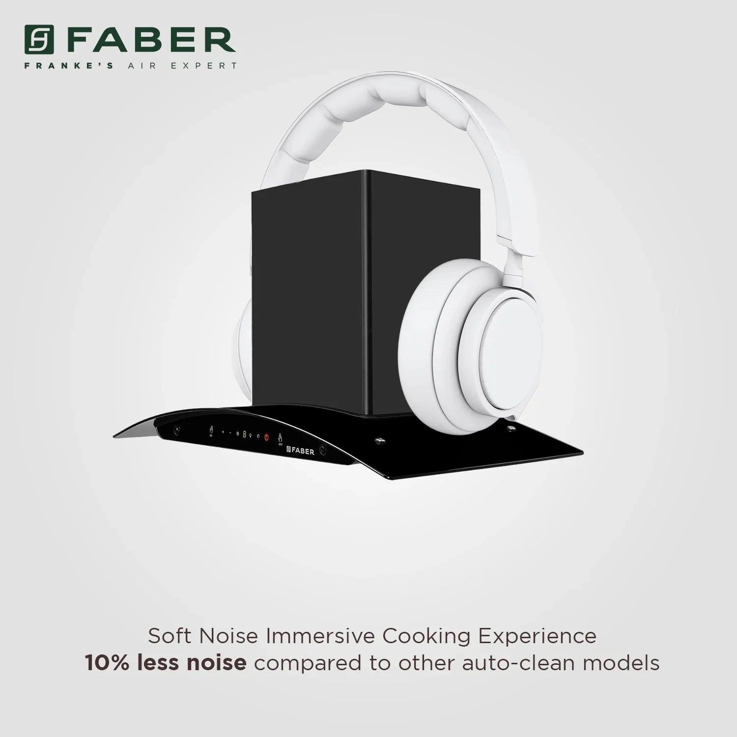 Faber 75cm Kitchen Chimney - AutoClean, Filterless, Mystic HC SC FL BK IN
