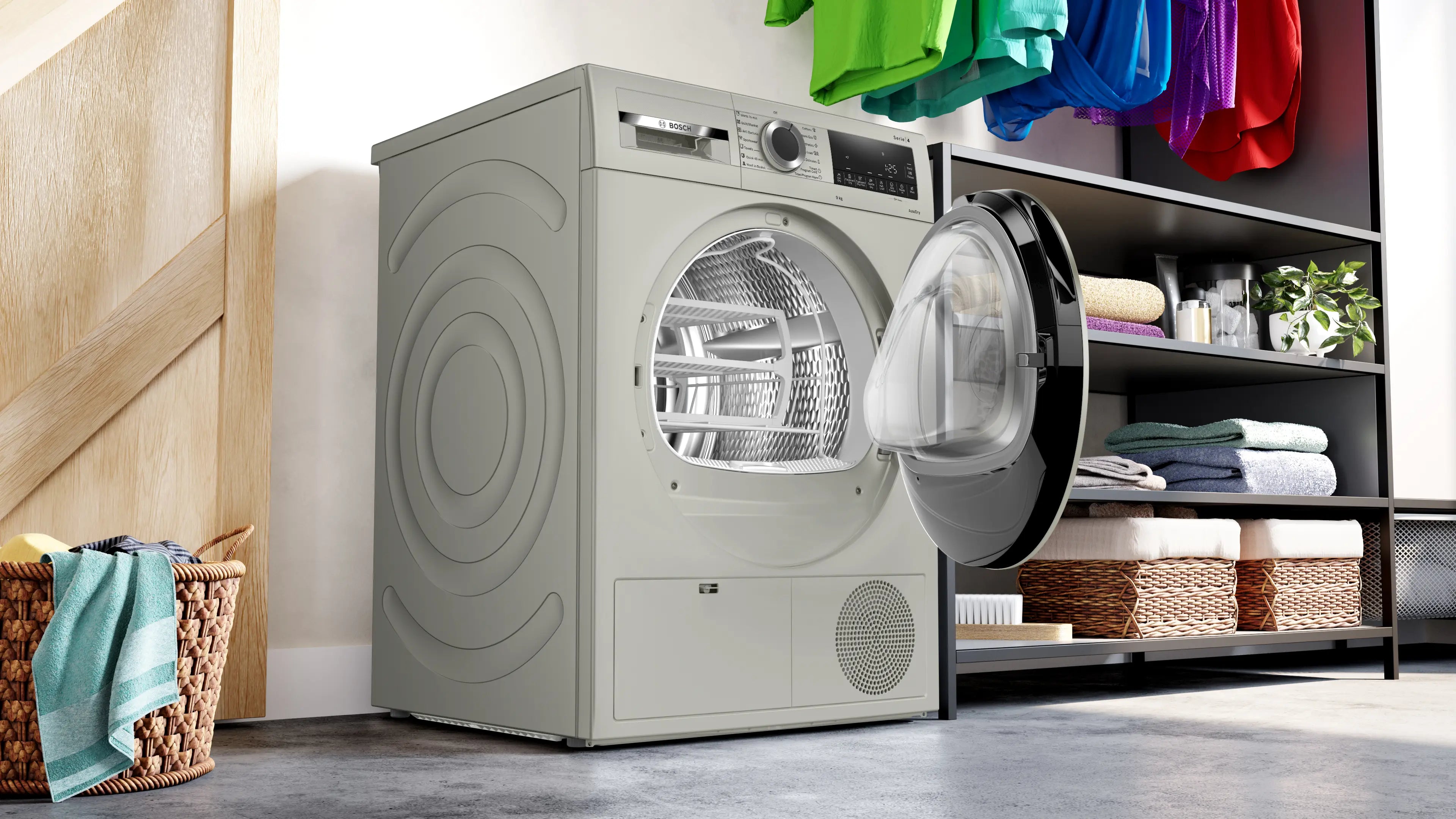 Bosch 9kg Front Load Condenser Tumble Dryer (2024 Model, WPG24108IN, 5 Drying Options, 14 Programs, Allergy Plus)