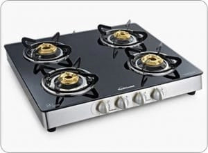 Sunflame Crystal 4 Burner (4B) Plus SS Auto Ignition