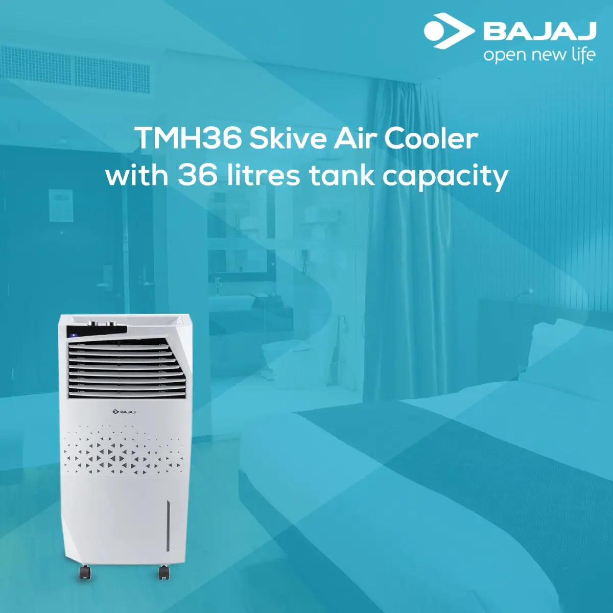 Bajaj Air Cooler TMH36 SKIVE 36 L White