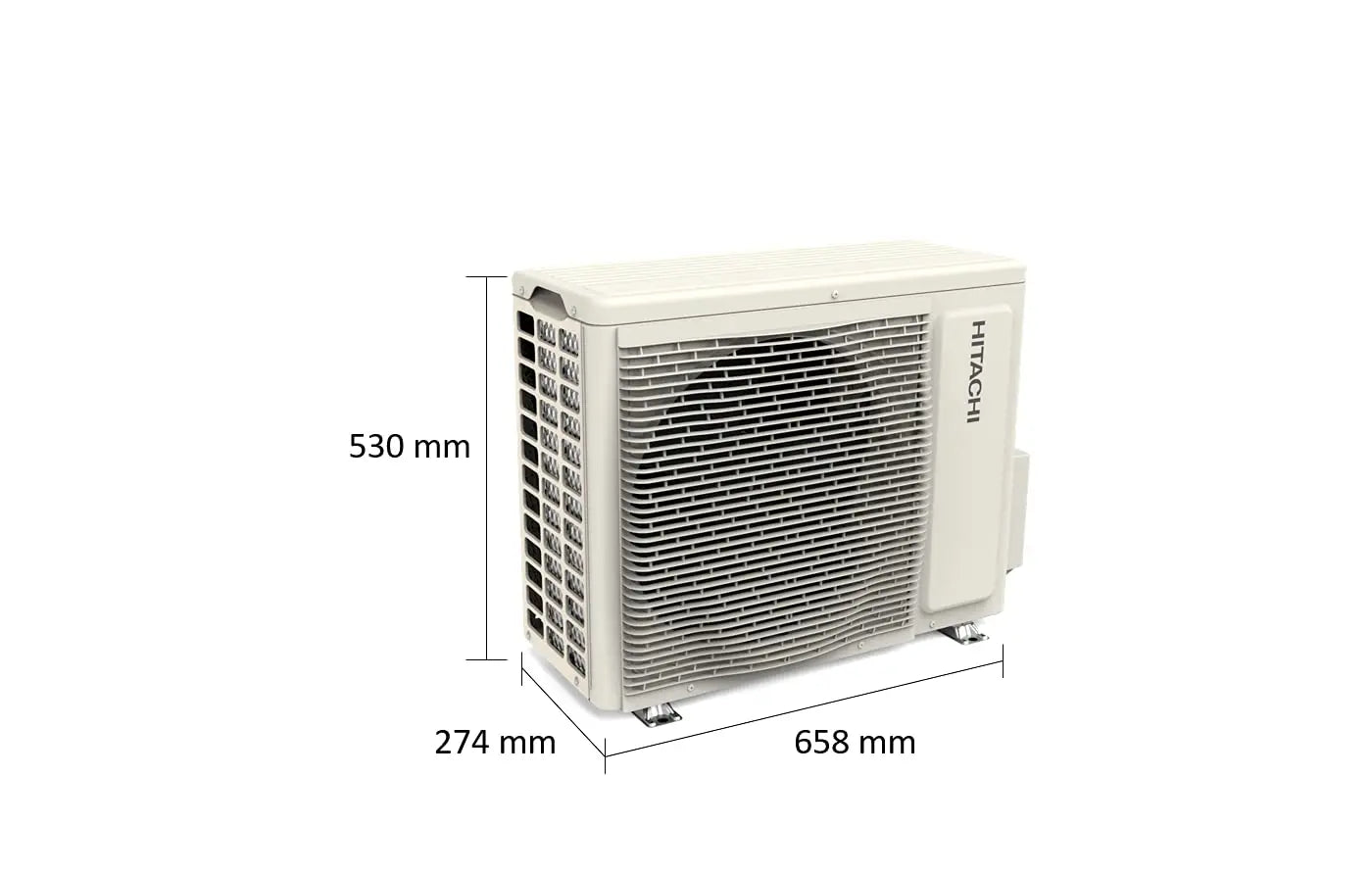 Hitachi 1 Ton 5 Star iFresh Inverter Split AC (100% Copper, Dust Filter, 2022 Model, Kiyora 5200FX, R32-RAPG512HFFEOF, Gold)