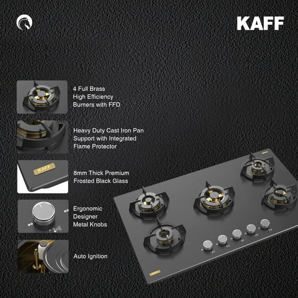 Kaff Massimo MSM 865X: 86cm 5-Burner Hob for Sleek and Efficient Cooking
