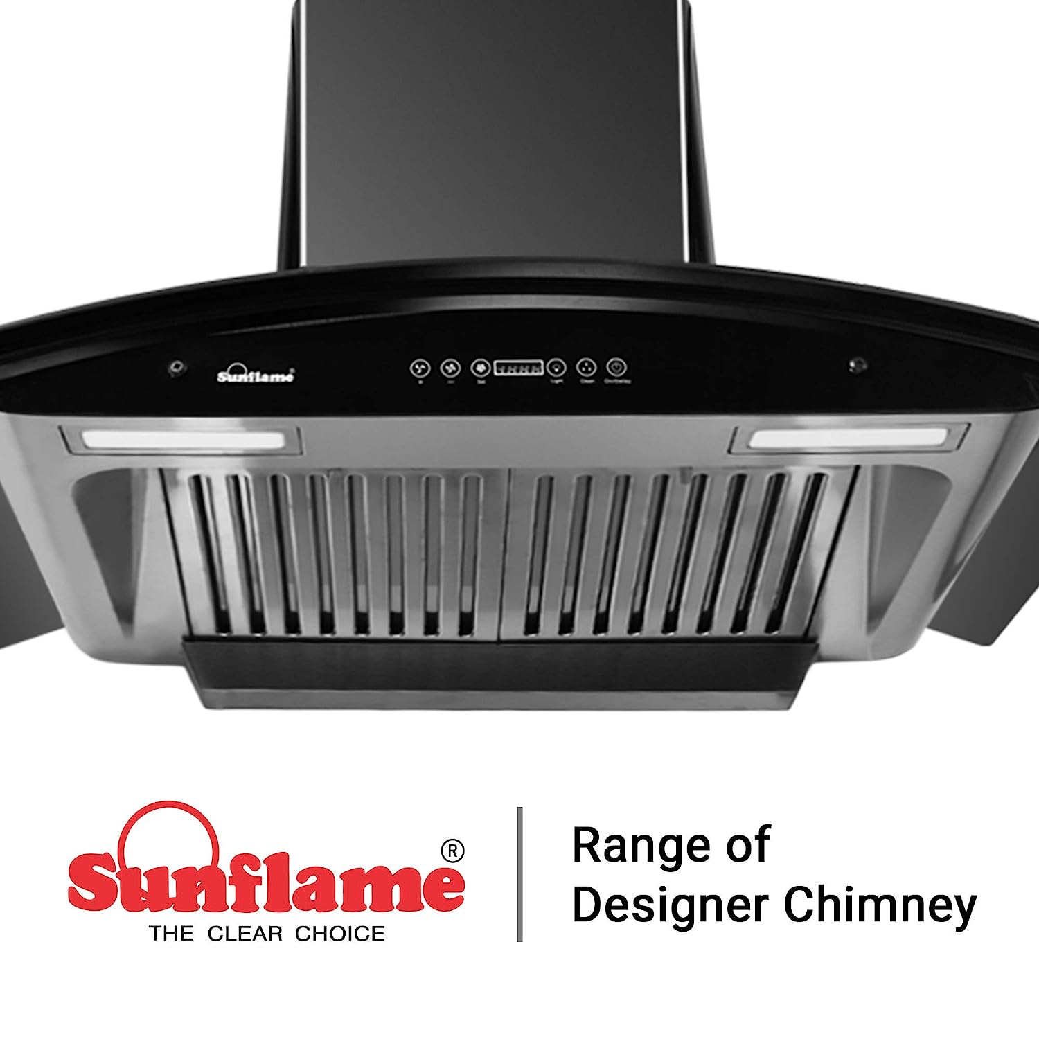 SUNFLAME Rapid 60cm AC DX 1100m3/hr Suction Titanium Chimney