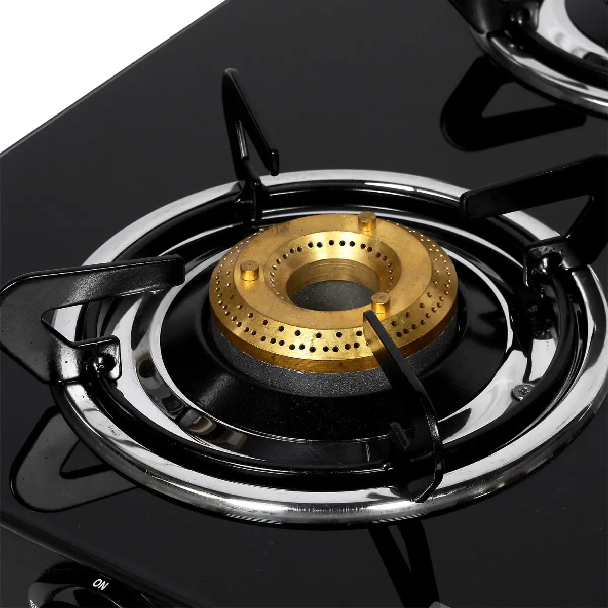 Faber 4 Burner Glass Cooktop Power 4BB BK - Manual Ignition Gas Stove (Black)