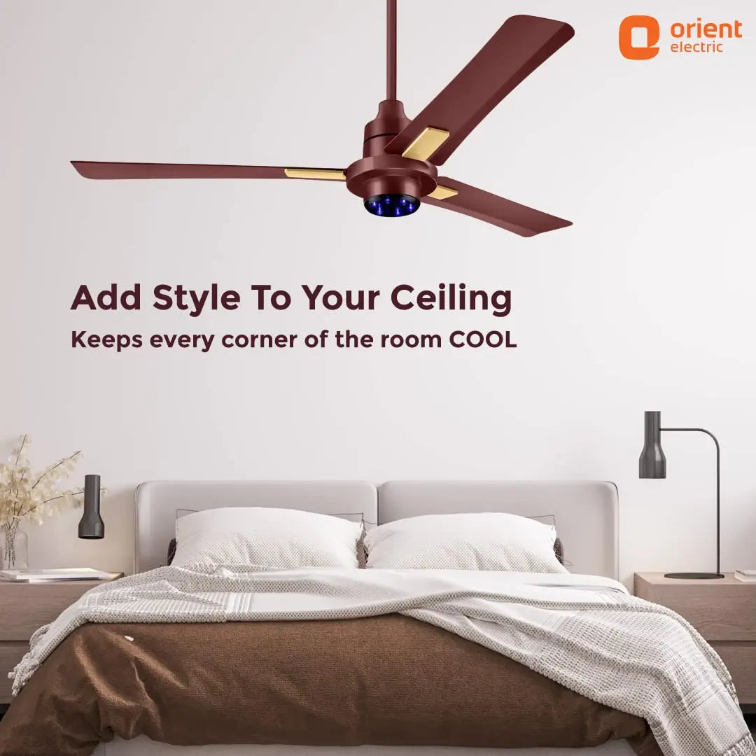 Orient Electric I-Tome Smart BLDC fan 1200mm Brown