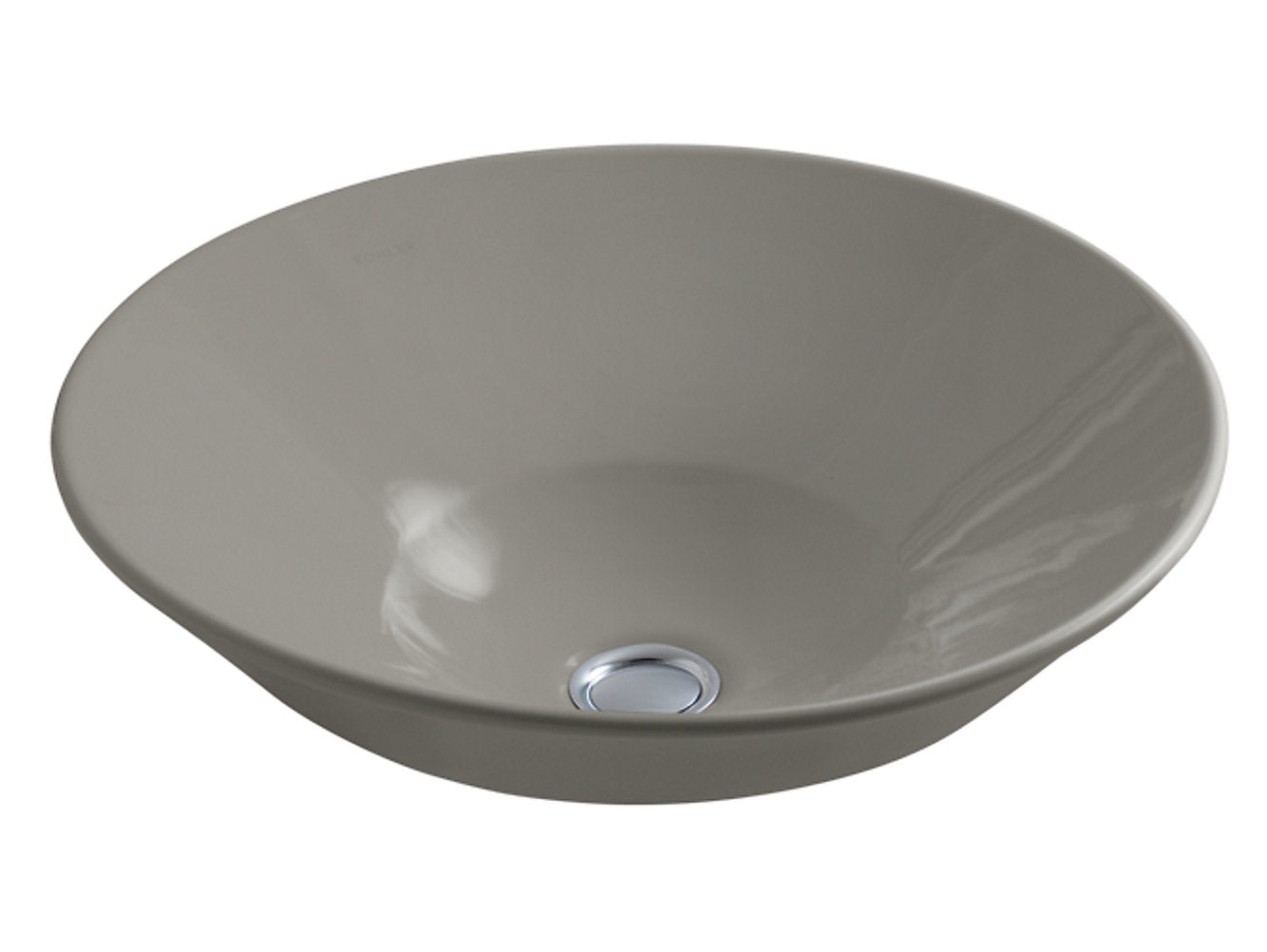 kohler K-2200IN-K4 413mm vessel basin without faucet hole in cashmere