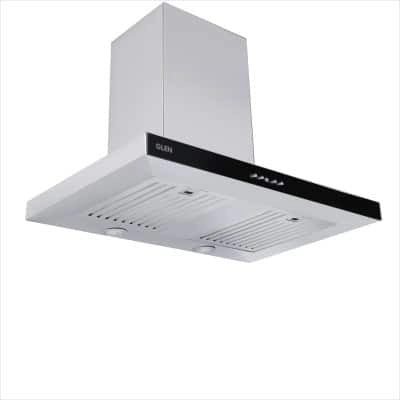 Glen Kitchen Chimney 6052 SS 75CM 1000 m3/h Baffle Filter