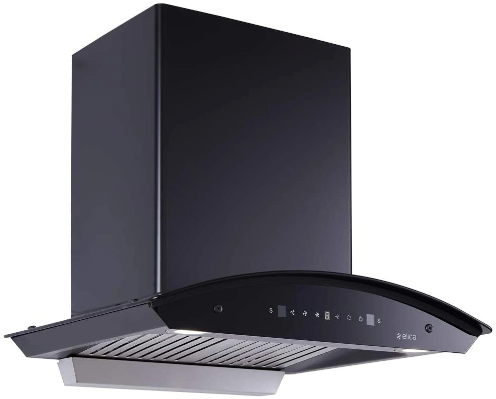 Elica Wall Mounted Auto Clean 60 cm 1400 m3/h Black Chimney ( WD TBF HAC 60 MS NERO )