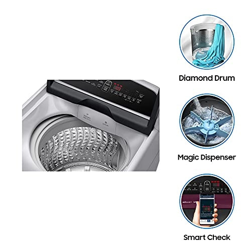 Samsung 10.0 Kg Fully-Automatic Top Loading Washing Machine Wooble Technology WA10T5260BY/TL (Lavender Gray)