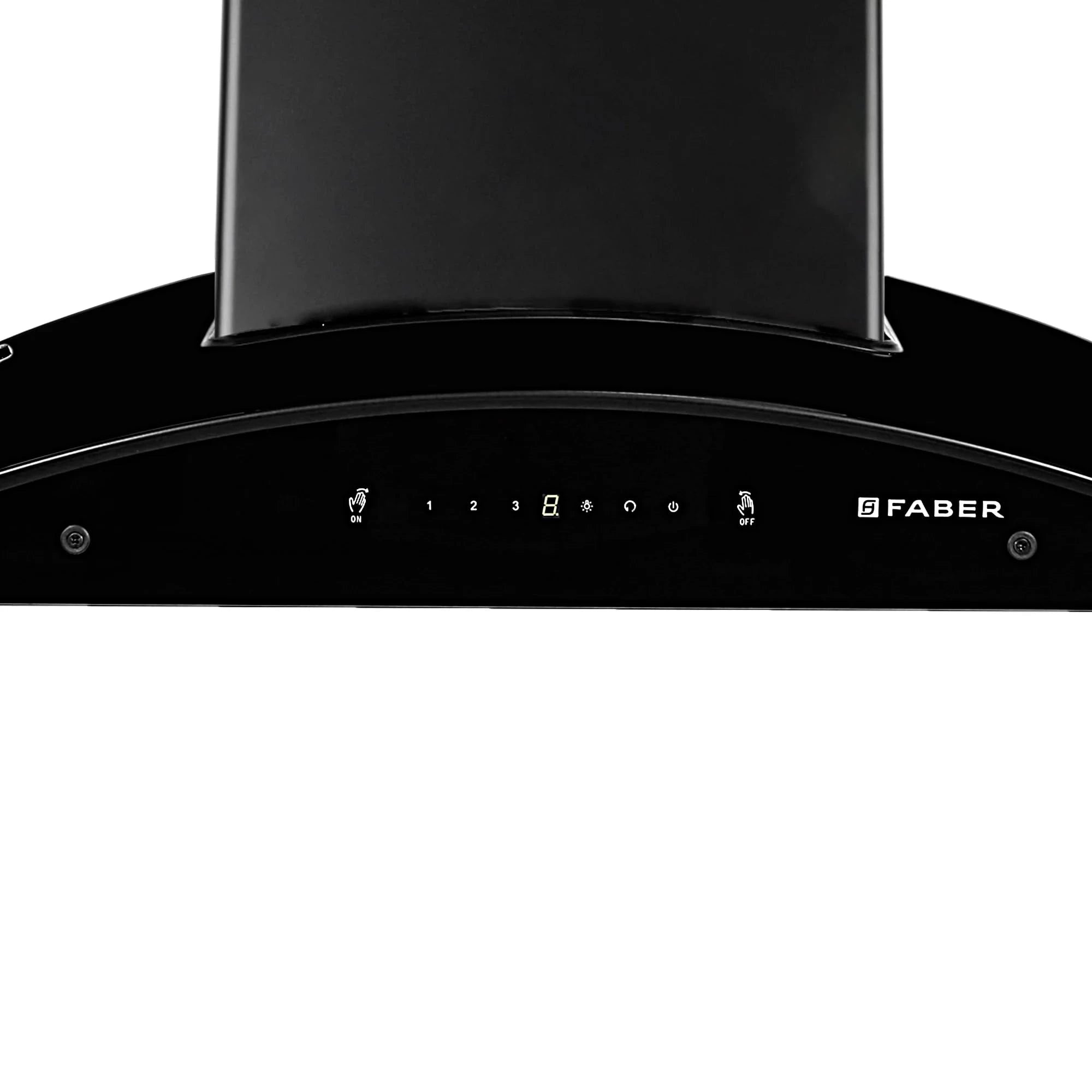 Faber 90 cm 1500 m³/hr Autoclean Kitchen Chimney (HOOD MAGNUS IN HC SC FL EBK 90, Filterless technology, Touch with Gesture, Black)