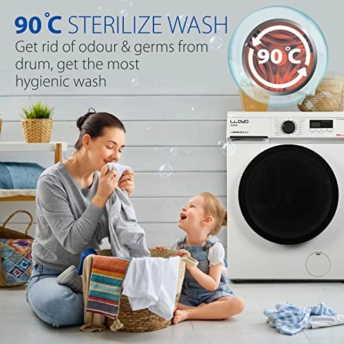 Lloyd 7.0 kg Fully Automatic Front Load Washing Machine (GLWMF70WC1, White)