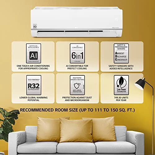 LG 1.5 Ton 5 Star AI DUAL Inverter Split AC