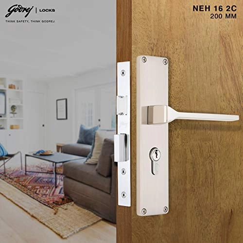 Godrej Door Locks 200 mm Door Handle set with Lock Body 2C 5991