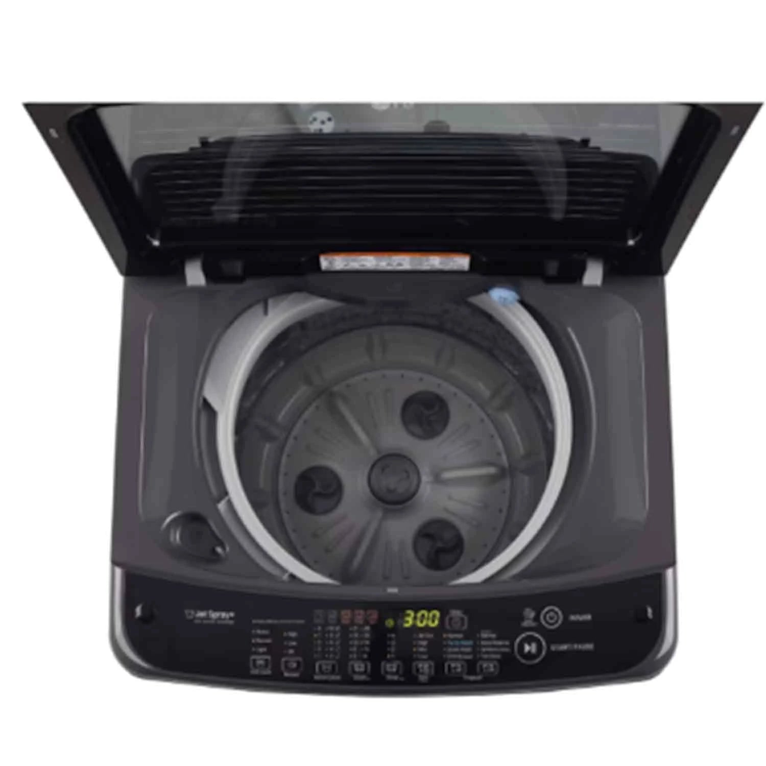 LG 7 Kg 5 Star Inverter TurboDrum Fully Automatic Top Loading Washing Machine (T70AJMB1Z, Jet Spray+, Smart Closing Door, Middle Black)