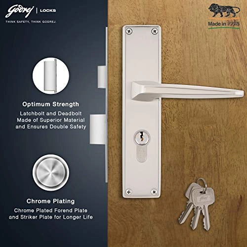 Godrej Door Locks 200 mm Door Handle set with Lock Body 2C 5985