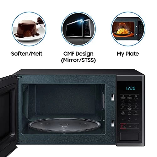 Samsung 23 L Solo Microwave Oven (MS23J5133AG/TL, Healthy Cook, Black)