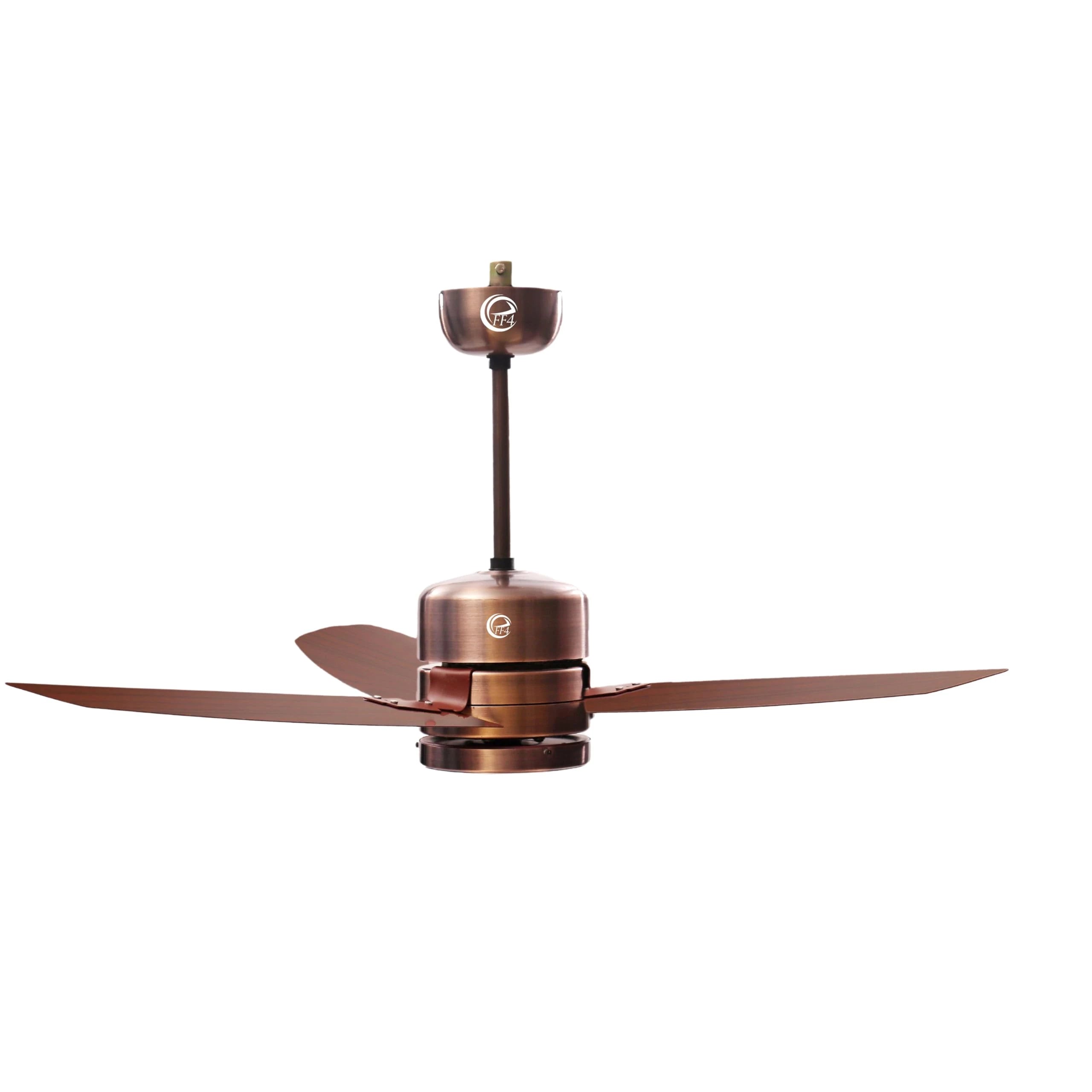 eFF4 prosper 5 Star 1200 mm 3 Blade BLDC Ceiling Fan with remote (brown, Pack of 1)