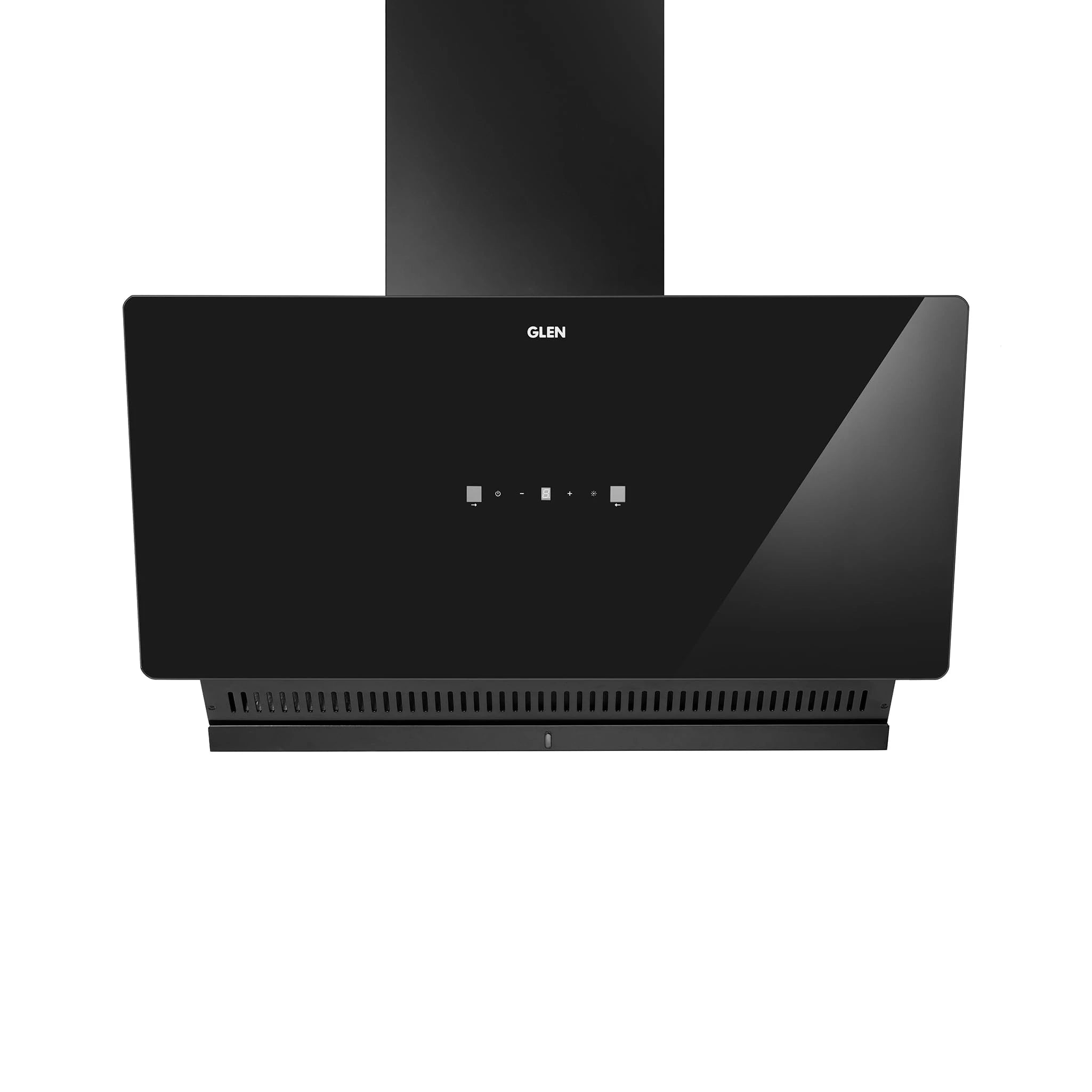 Glen 90cm 1400 m³/hr Filterless Slant Kitchen Chimney |Intelligent Auto Clean |Wider Suction Area|(Hood Mesh 90,Touch & Gesture Control,Black)