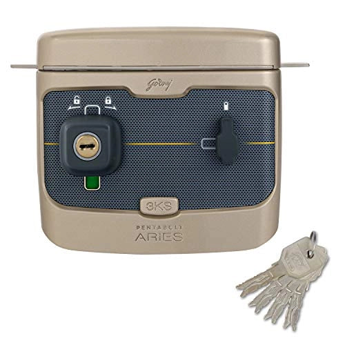 Godrej Door locks Pentabolt Aries 2C DB Vegas Gold 6364
