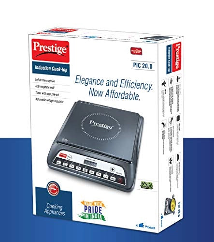 Prestige PIC 20 Induction Cooktop with Push button (Black)