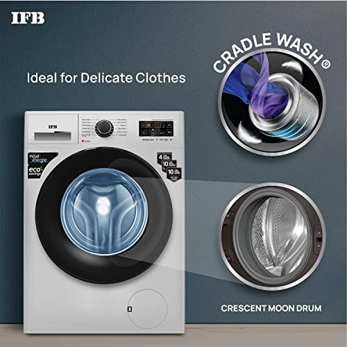 IFB 7 Kg 5 Star Front Load Washing Machine 2X Power Steam(SERENA ZSS 7010, Silver &Black, Color Protect,Hard Water Wash)