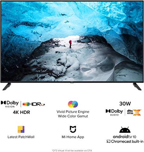 ரெட்மி 139 செமீ (55 இன்ச்) 4K அல்ட்ரா HD ஆண்ட்ராய்டு ஸ்மார்ட் LED டிவி X55 (கருப்பு)