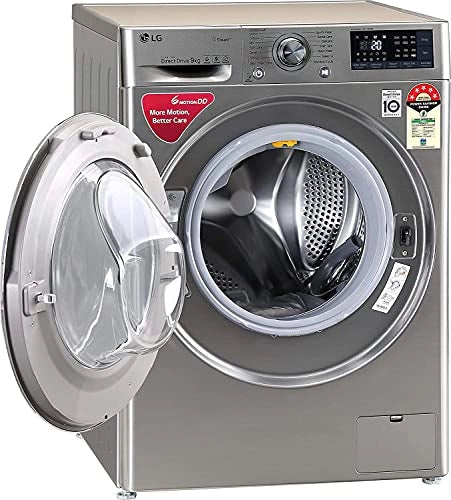 நீராவி &amp; டர்போவாஷ் கொண்ட LG AI டைரக்ட் டிரைவ் வாஷர், FHV1409ZWP, 9.0Kg