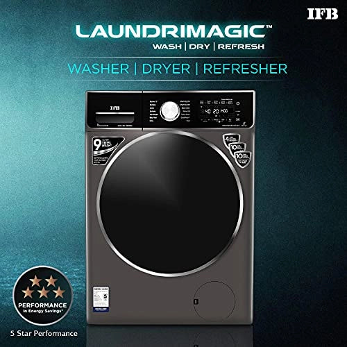 IFB Laundrimagic 3-in-1 8.5 Kg/6.5 Kg/2.5 Kg Inverter Washer Dryer Refresh (Executive ZXM, Mocha)