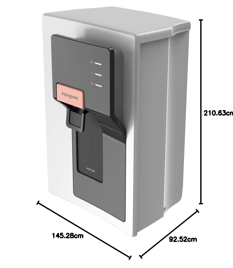 AQUAGUARD Astor UV + UF Water Purifier With Active Copper Technology, 7 Liter (Not Suitable for tanker or borewell water)