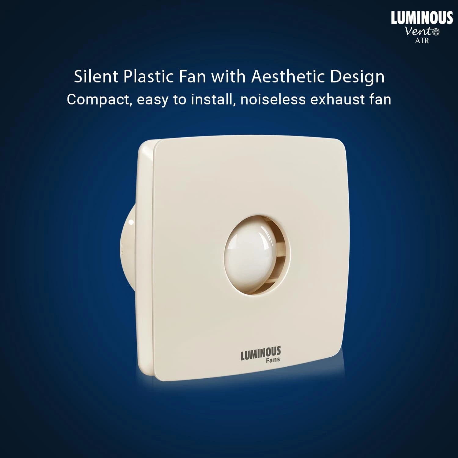 Luminous Vento Air 150MM High Speed Exhaust Fan, Bird Guard, Noiseless, Anti-Rust, 2yr Warranty.