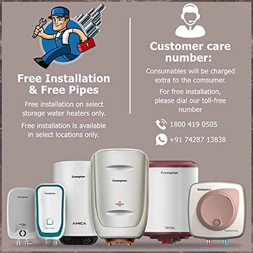 Crompton Rapid Jet 3-L Instant Water Heater with Advanced 4 level Safety (White)