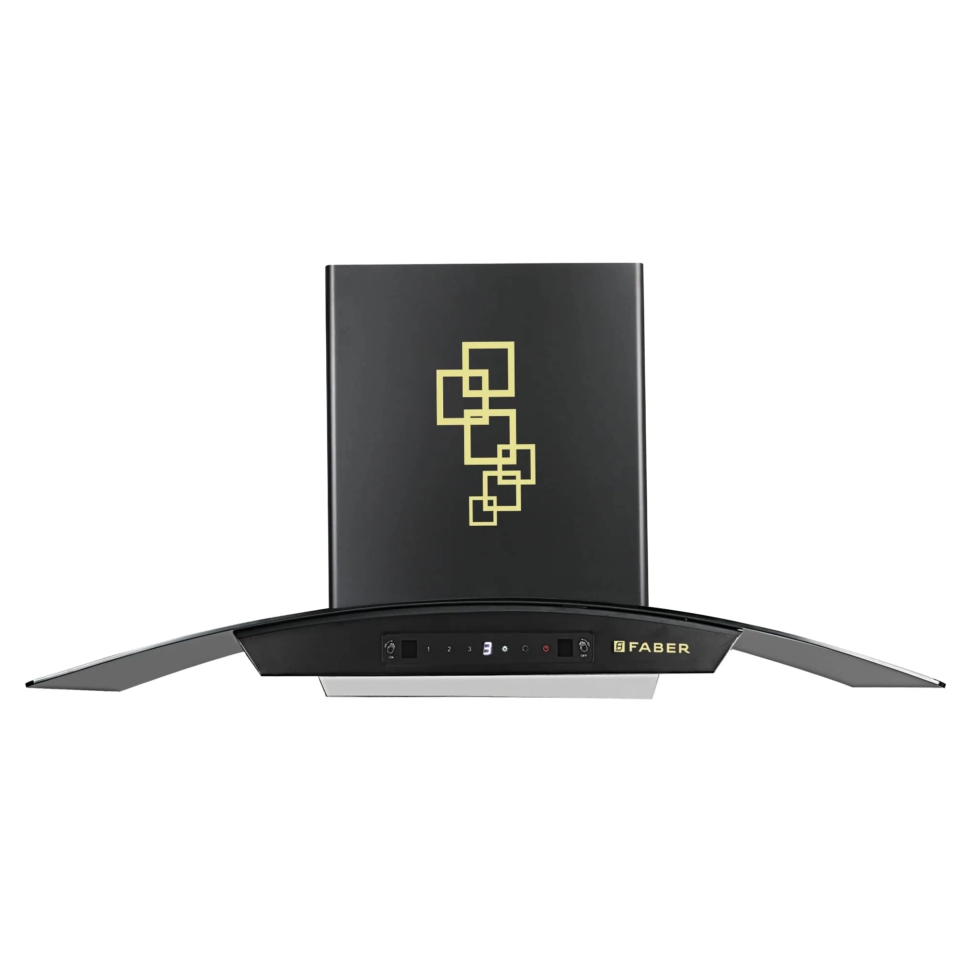 Faber 90cm 1100 m3/hr Autoclean Chimney || Filterless || Touch & Gesture Control || Black Finish || 8Yrs Warranty on Motor & 2Yrs Comprehensive - HOOD ZEST DLX IN HC SC FL BK 90