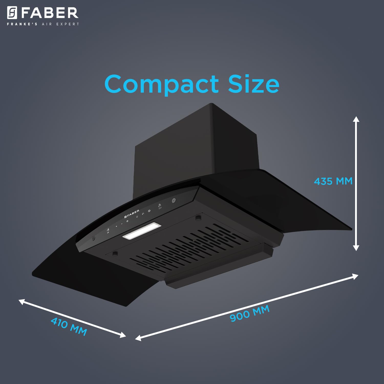Faber 90cm 1500m3/hr BLDC Autoclean Chimney|Black Matt Filterless|Oil Collector|Touch & Gesture Control|9 Speed Control|LED|12 Yrs Warranty on Motor, 2 Yrs Comprehensive|HOOD IRIS BLDC FL HC BK IN 90