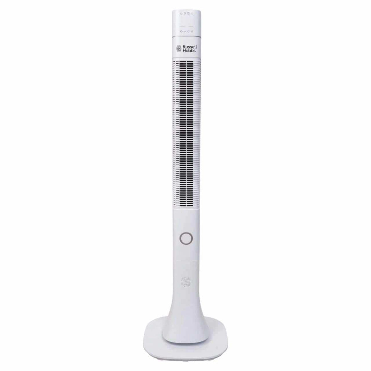 Russell Hobbs Tower Fan Free Standing With Remote Control - White, 48 inches