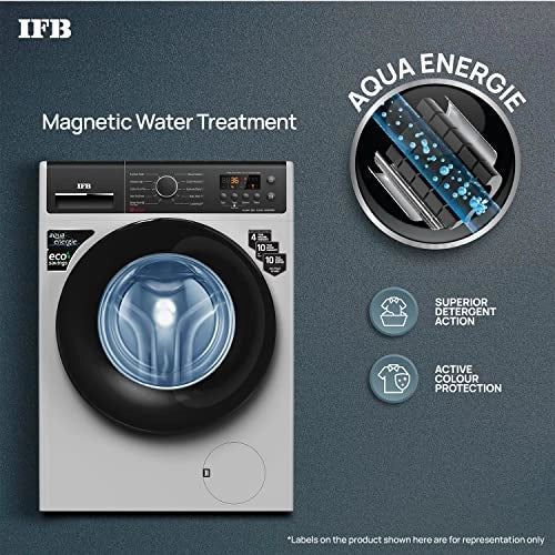IFB 6.5 Kg 5 Star Front Load Washing Machine 2X Power Dual Steam (ELENA ZSS 6510, Silver & Black, Hard Water Wash)