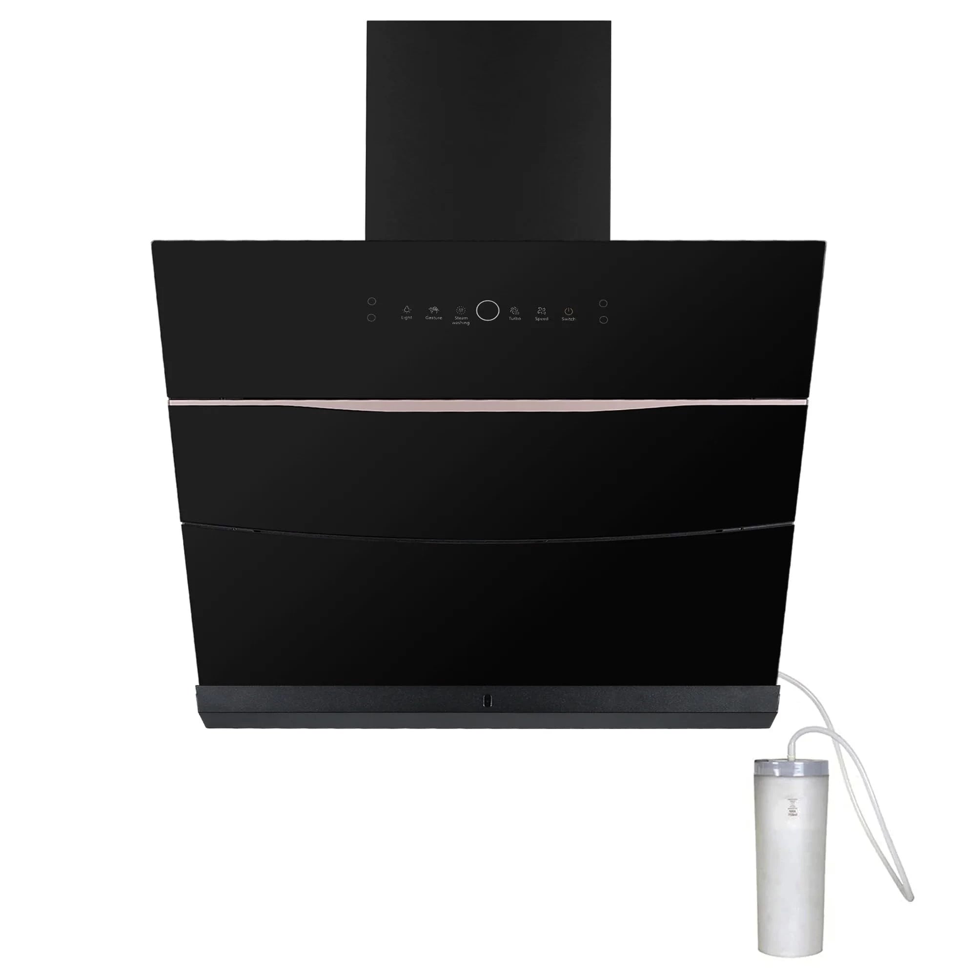 Faber Bolt 60cm 1500 m³/hr | Steam Clean Kitchen Chimney| Powerful Turbo Suction| Low Noise | Filterless| Touch & Gesture Control |5Yrs Product, 12Yrs Motor Warranty by Faber| HOOD BOLT FL SW SC BK 60